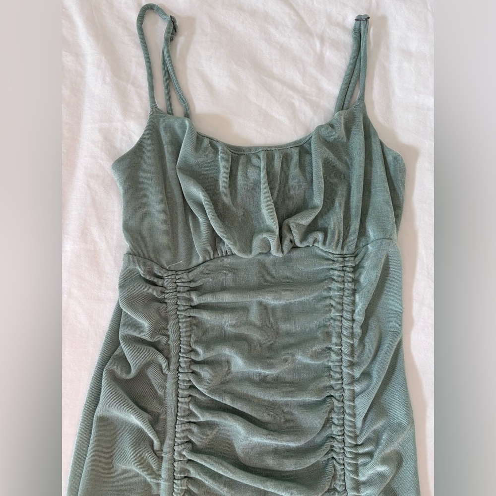 Forever 21- Ruched Mini Dress - Picture 2 of 5